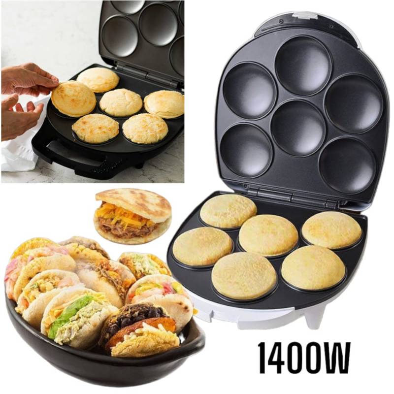 Tostiarepa Máquina para Hacer Arepas Muffin 1400Watts GENERICO