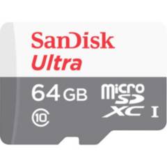 MEMORIA FLASH SANDISK ULTRA MICROSDHC 64GB