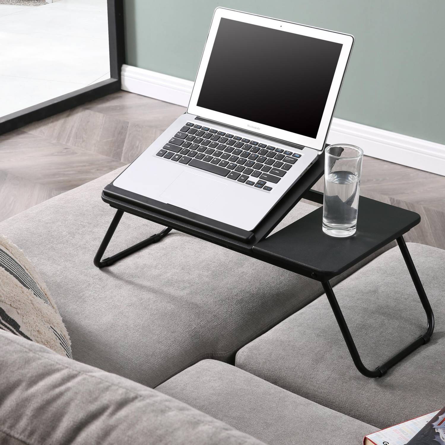 Silla Ergonomica + Escritorio Plegable -abatible Para Laptop