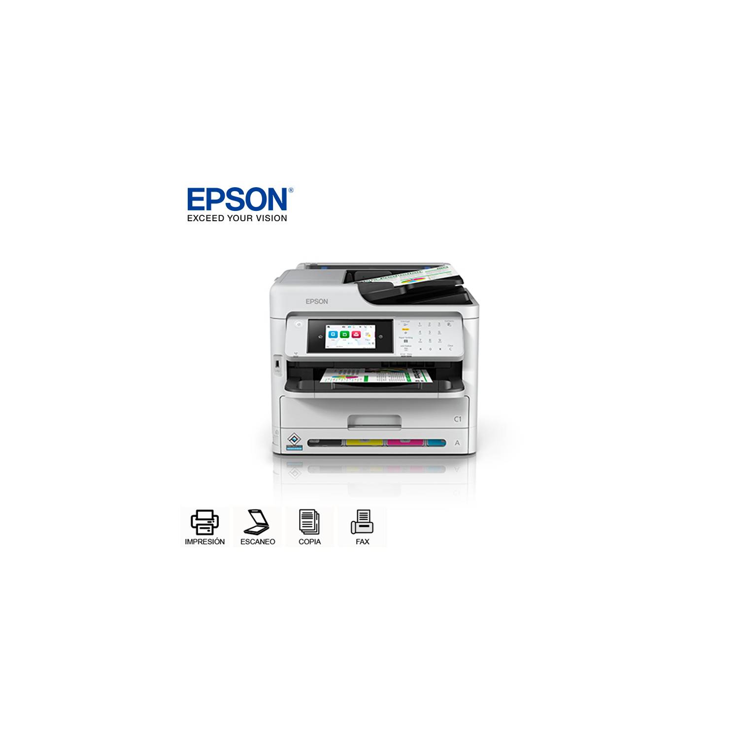 Impresora Epson WorkForce WF-C5810 Multifuncional Wifi Red EPSON