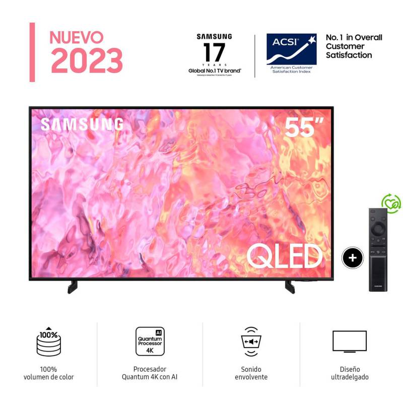 SAMSUNG - Televisor Samsung Smart TV 55 QLED 4K QN55Q60CAGXPE 2023