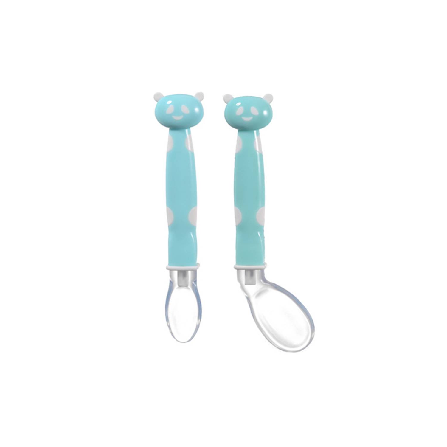 Juego de 2 cucharas de silicona para bebés (azul), herramientas de  aprendizaje de cucharas para bebés, adecuadas para la primera etapa de la  dentición, recomendadas por expertos en destete JM