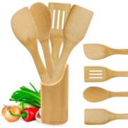 Ripley - SET DE CUCHARONES UTENSILIOS DE SILICONA PARA COCINA ROSADO 12PCS  528U