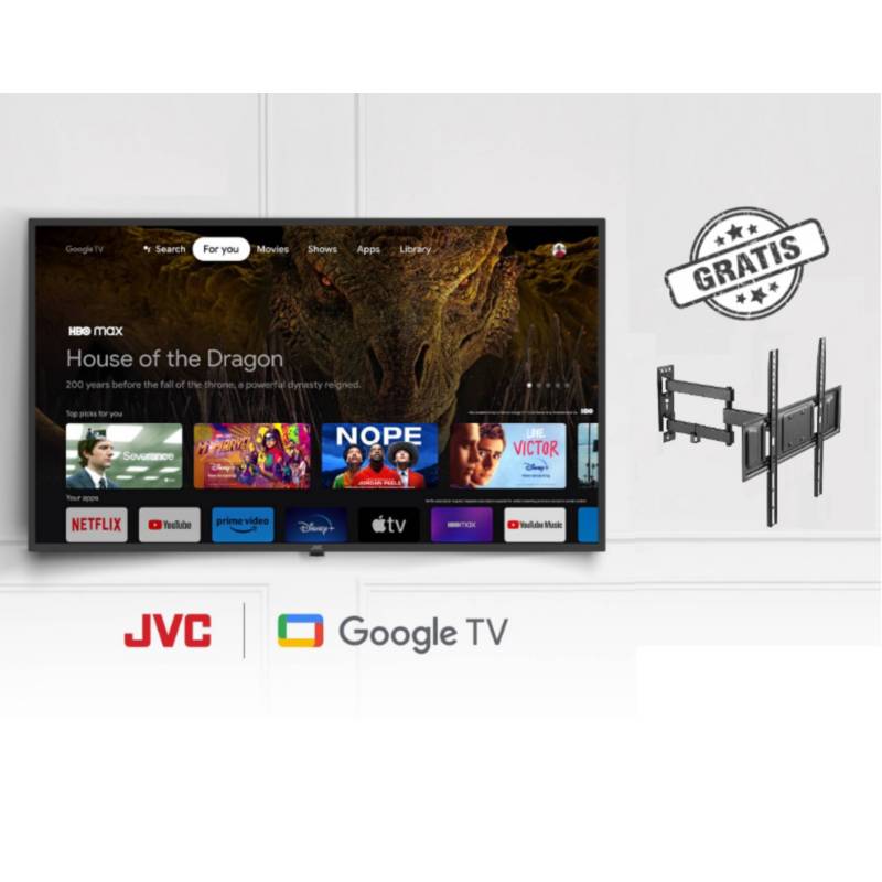 Televisor Full HD JVC 43 con Google TV - Multimax Store