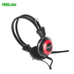 Audifono microfono Halion T21 Negro Rojo Original