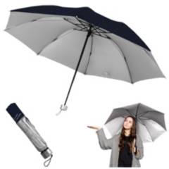 KELLER - Paraguas Plegable Sombrilla de Mano para Sol Lluvia K02 AC