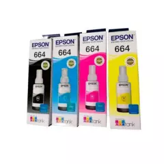 EPSON - SET 4 TINTAS EPSON T664 SISTEMA CONTINUO L395 L380 L575 L555