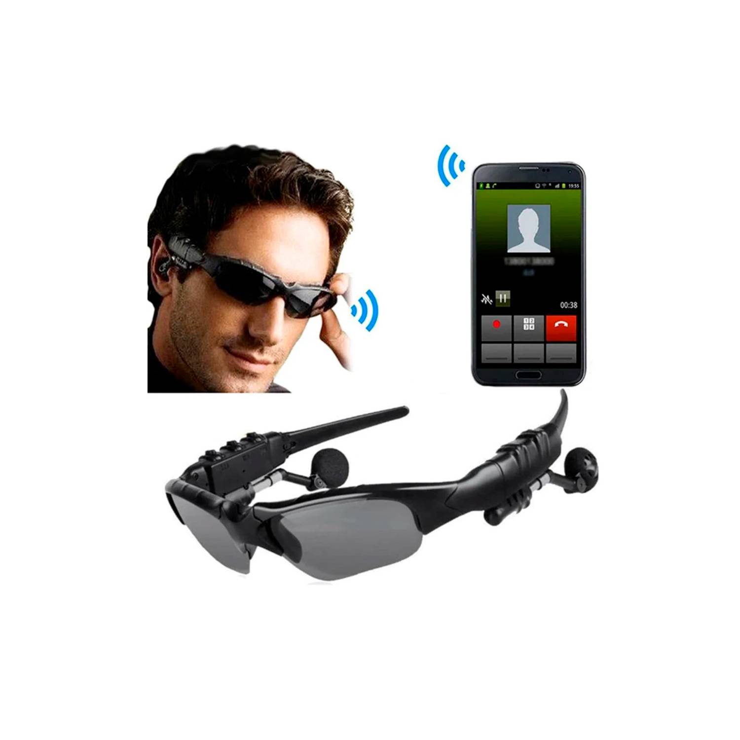 Gafas Polarizadas Bluetooth De Sol Con Audifonos Inteligentes IMPORTADO