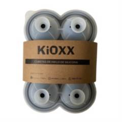 KIOXX - Cubeta de silicona de hielos circulares 6 cavidades KiOXX Gris