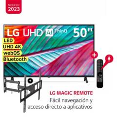 Televisor LG 50 LED Smart TV Ultra HD 4K con ThinQ AI 50UR8750PSA + Rack Giratorio