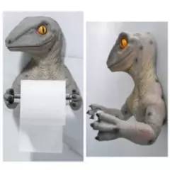 IMPORTADO - Portapapel Higienico Dinosaurio 3D Toallero - Inobath