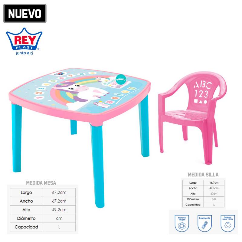 Silla Junior Decorada para Niña