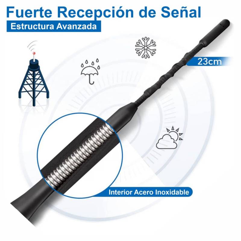 Antena universal para coche (rosca 5mm.)