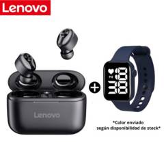 Audifono Bluetooth Lenovo HT18 Reloj Led Watch Gratis