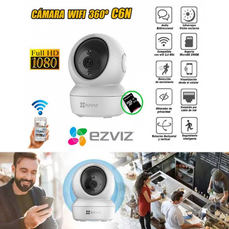 Cámara Ip Wifi Ezviz C6N - Top Security Perú