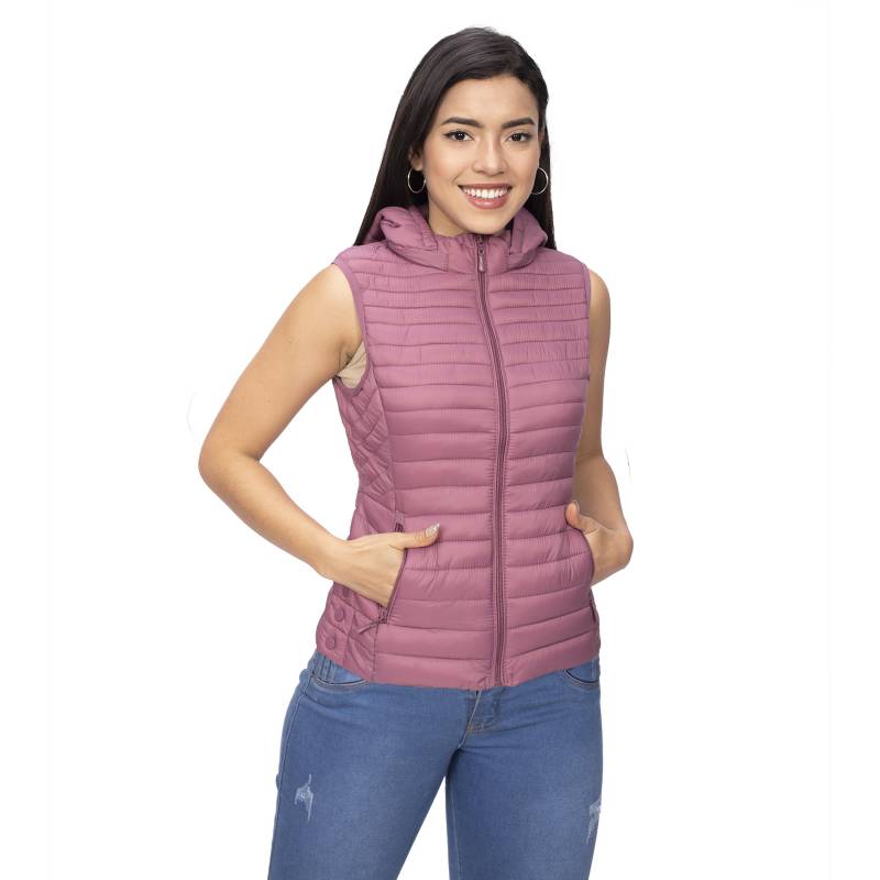 Chaleco Impermeable para Mujer Color Rosa Talla XL