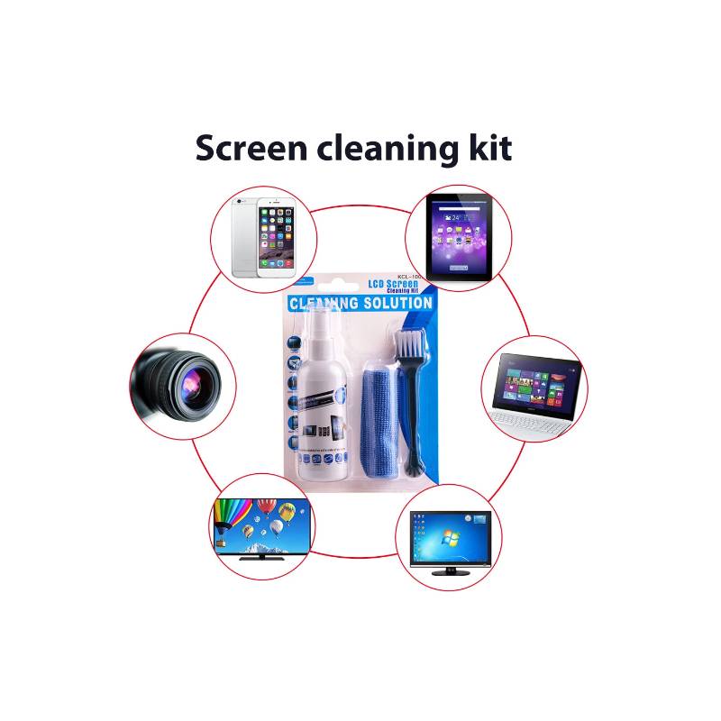 Kit de limpieza para laptop 3 en 1 limpia monitor camara celular