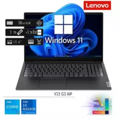 LENOVO - Laptop Nueva Lenovo V15 G3 IAP Core I5 12va Gen 16GB RAM 1TB SSD + 1TB HDD Externo -W11