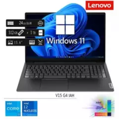 LENOVO - Laptop Nueva Lenovo V15 G4 IAH Core I5 12va Gen 24GB RAM 512GB SSD 2TB HDD