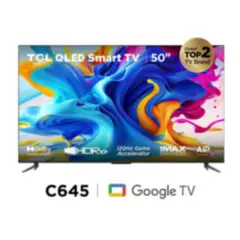 TCL - Google TV 50 QLED 4K UHD 50C645