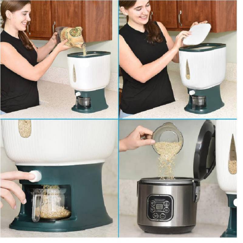 Dispensador de Arroz y Granos de Cocina Multiusos de 10 Kg GENERICO