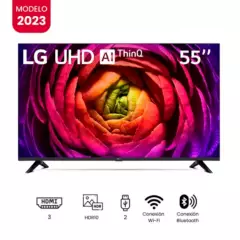 LG - Televisor LG 55 Pulg. LED Smart TV UHD 4K con ThinQ AI 55UR7300PSA