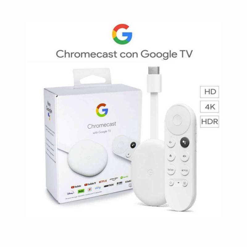 Google Chromecast - TV Box - 4K - S/.330 - NikoStore Perú