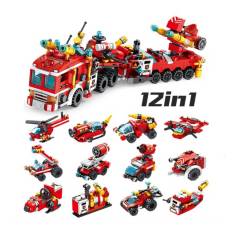 GENERICO - Lego 12 en 1 - Firefighter truck