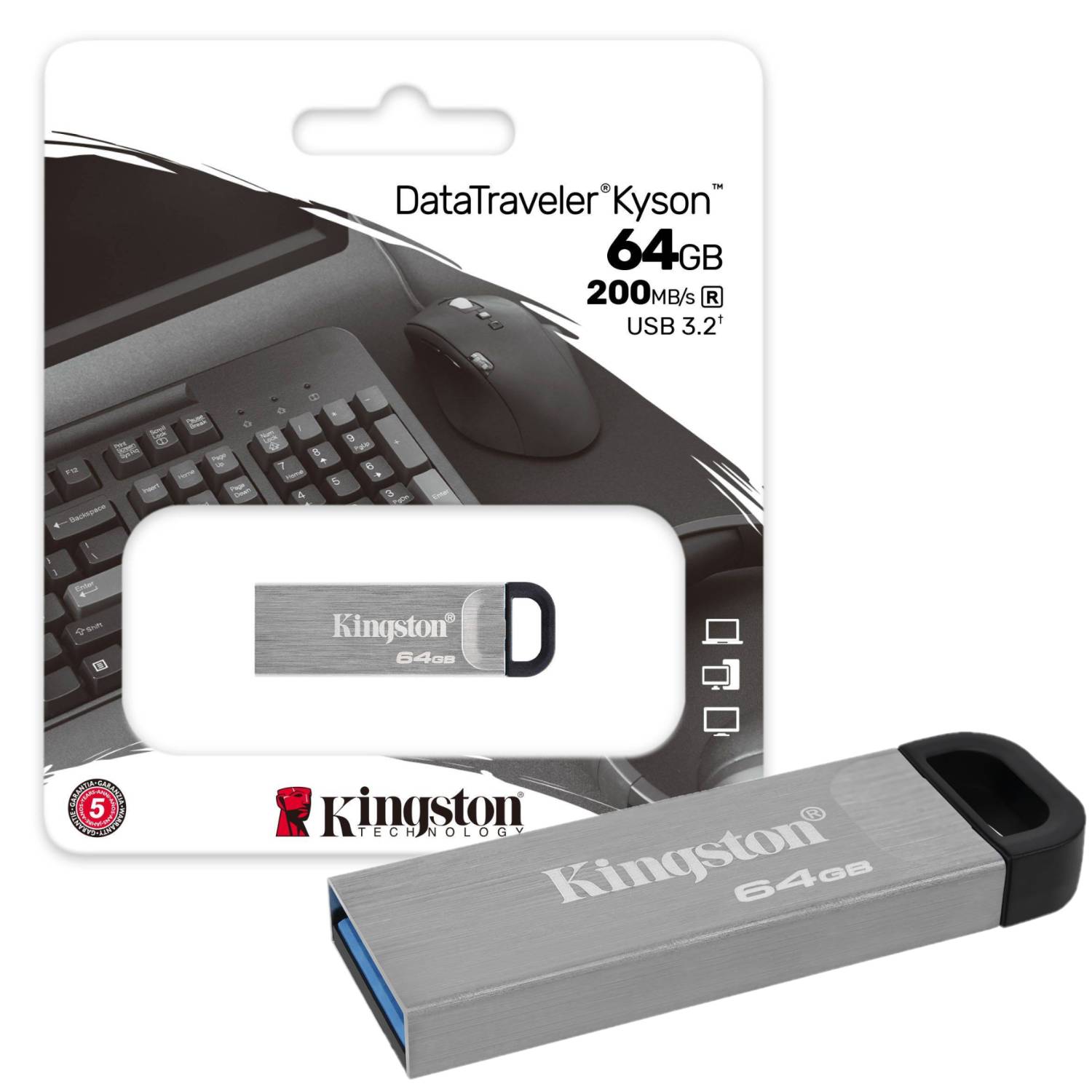Memoria USB 128GB Kingston Exodia - Electro Layner
