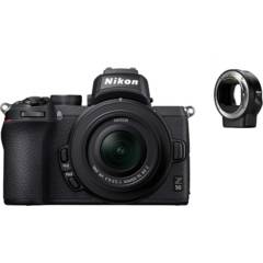Kit de cámara sin espejo Nikon Z50 + Z DX 16-50 mm + FTZ