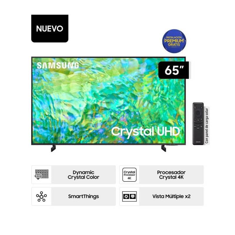 SAMSUNG - Televisor Smart UHD 4K Samsung 65 pulgadas Led UN65CU8000GXPE