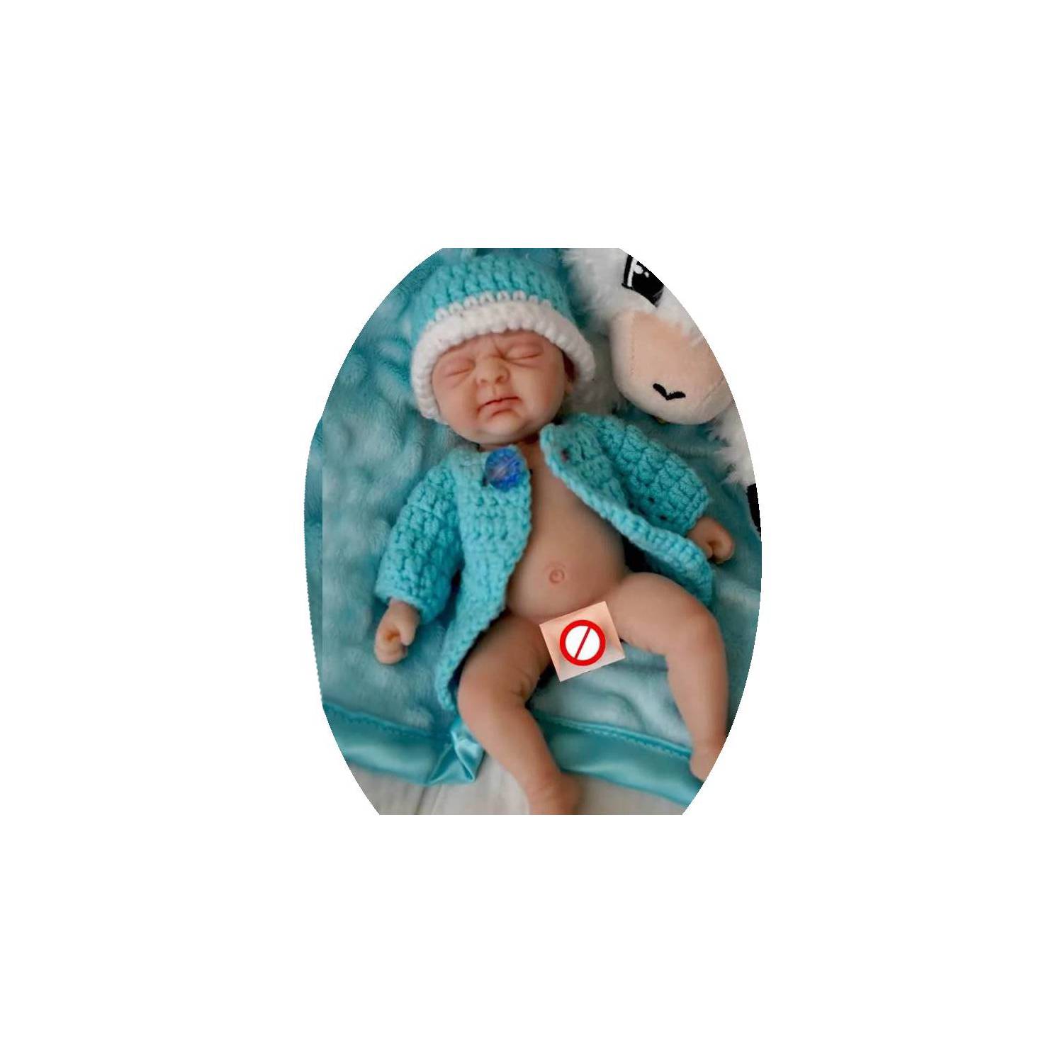 Mini Bebe Reborn Silicona 18 cm - Niño GENERICO