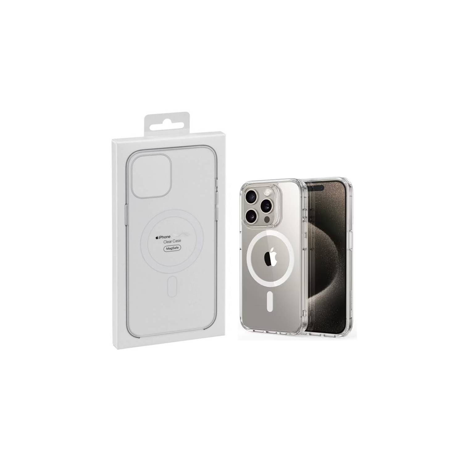 MagSafe Funda magnética transparente para iPhone 15 Plus - transparente - ✓