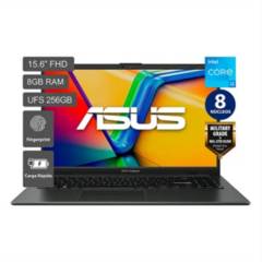 Laptop Asus VivoBook GO 15 15.6'' FHD Intel Core i3–N305 12va 8 Núc 8GB DDR4 256GB SSD UFS 2.1, DOS