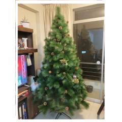 GENERICO - Árbol de Navidad  240 cm frondoso con piñas decorativas