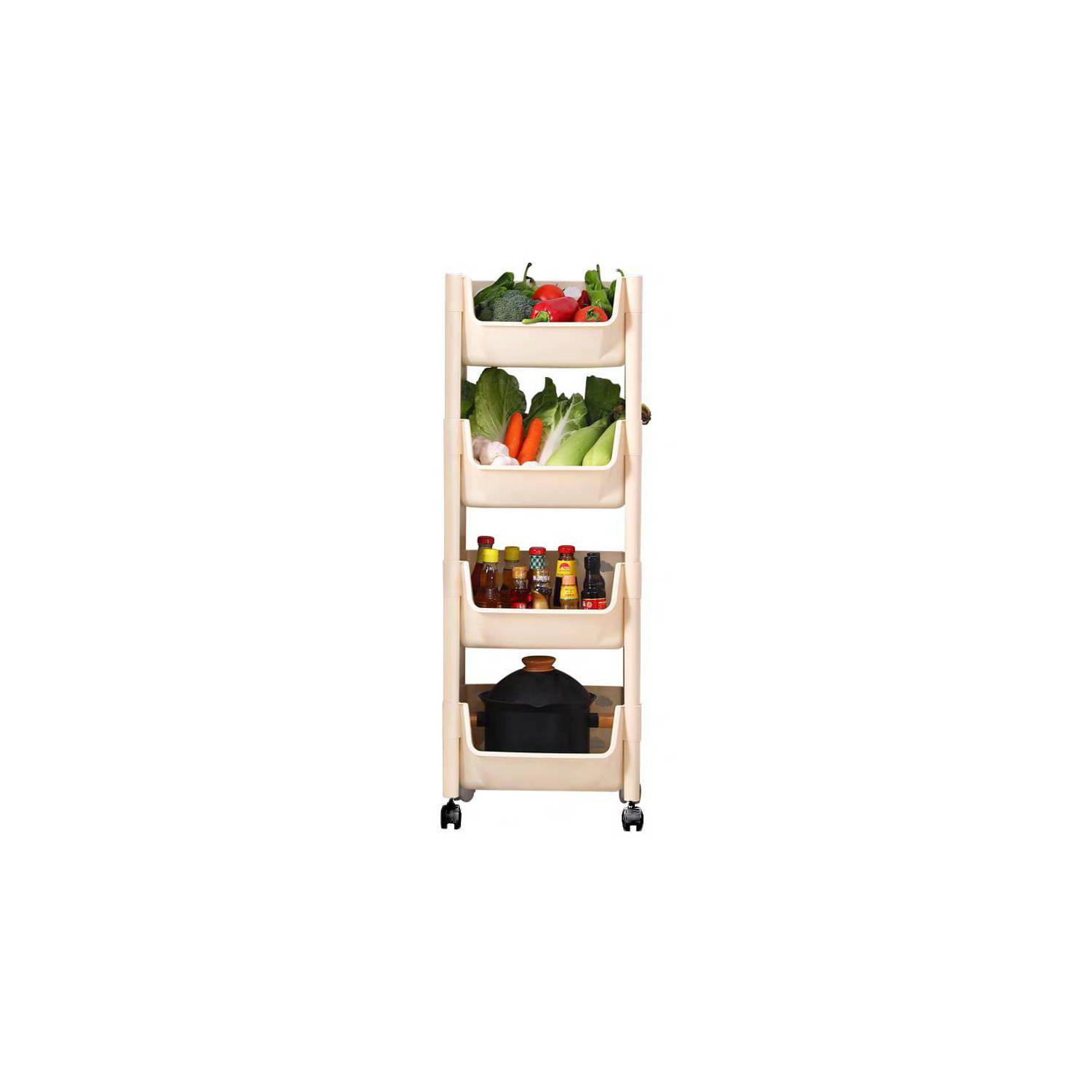 Set X2 Estantes Organizador Acero Especiero Cocina Multiuso