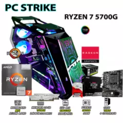AMD - Computadora PC Ryzen 7 5700G RAM 16GB DISCO 500GB SSD CON GRAFICOS AMD RADEON