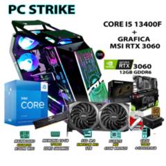 Computadora Gamer Strike Core i5 13400F RAM DDR5 16GB SSD 1TB RTX 3060 12GB
