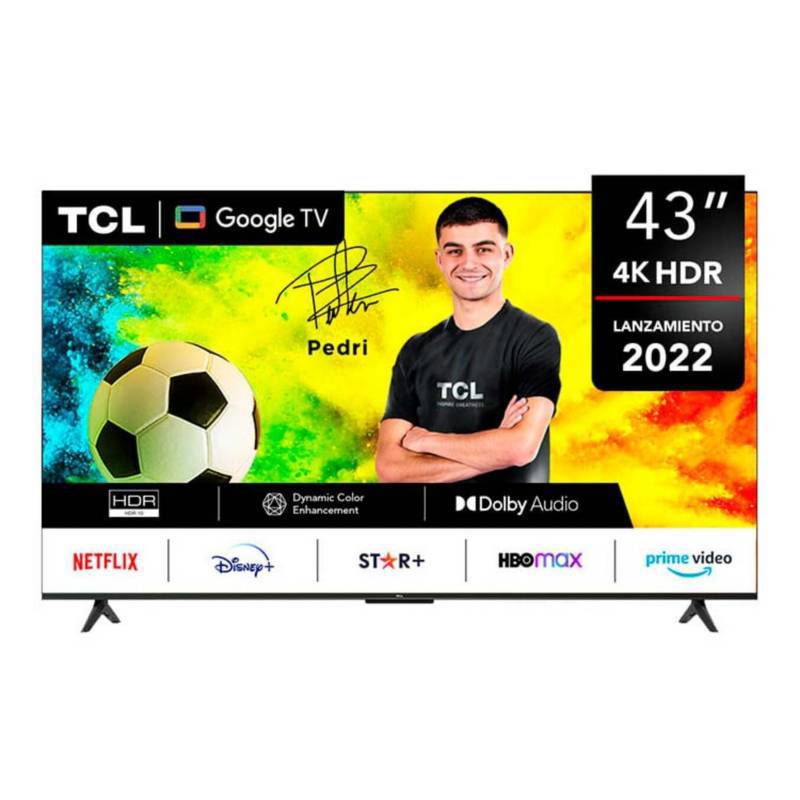 Televisor TCL Led 43 UHD 4K Smart Google Tv 43P635 TCL