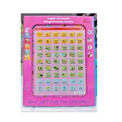 GENERICO - Tablet didáctica electrónica con inglés para niños