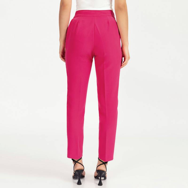 Pantalon sastre con pretina cruzada