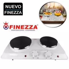 FINEZZA - Cocina Eléctrica Finezza 2 Hornillas FZ-204D4B