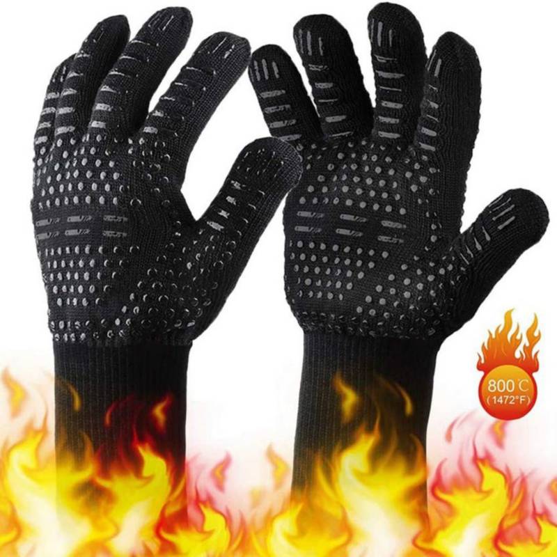 Guantes para horno de silicona manoplas para cocina - 1 par GENERICO