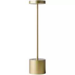 GENERICO - Lámpara de mesa inalámbrica LED Metal USB recargable