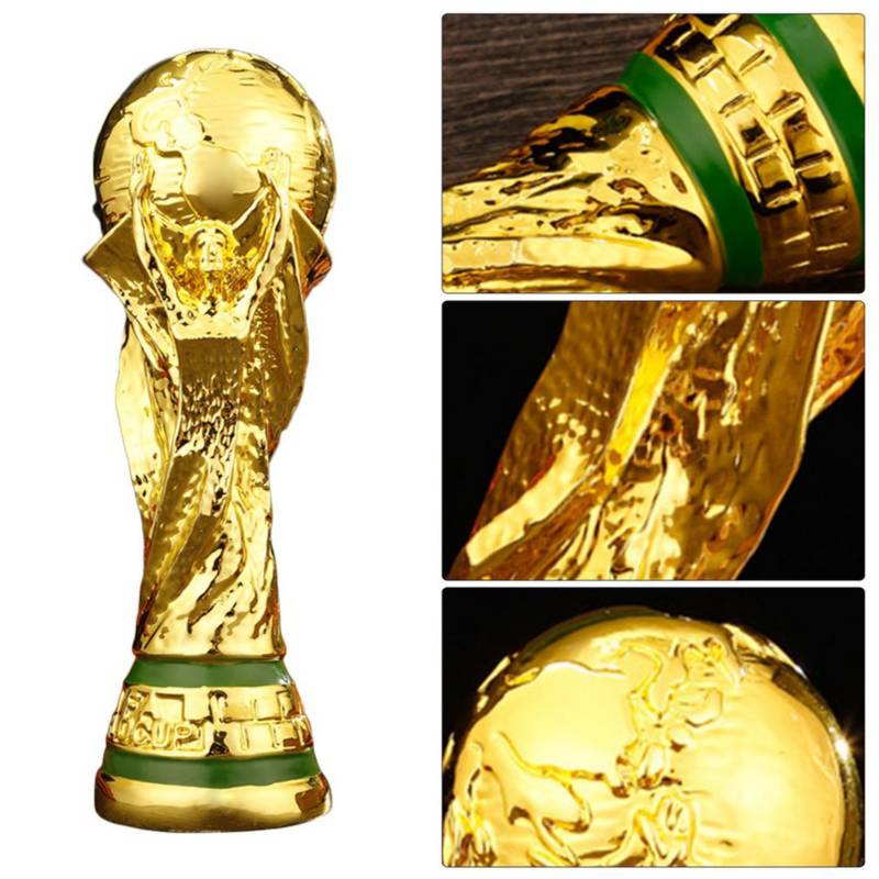 Réplica de trofeo de la Copa del Mundo de 14.1 pulgadas 2022, réplica de la  Copa del Mundo 2022, colección de fútbol de resina, trofeo para fanáticos