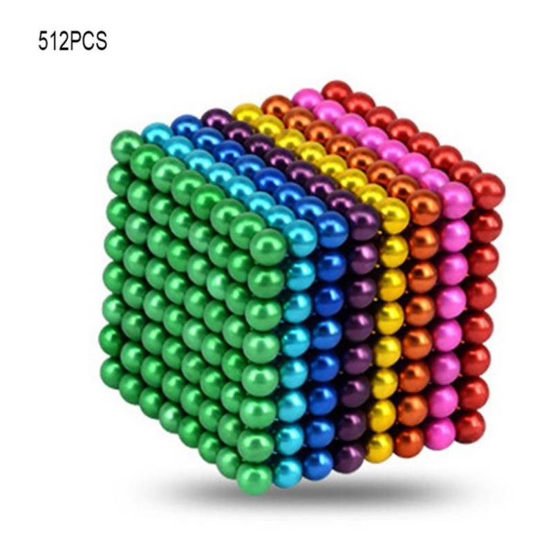 512pcs Bolas Magnéticas 1000 Coloridas Bolas Magnéticas Buck GENERICO