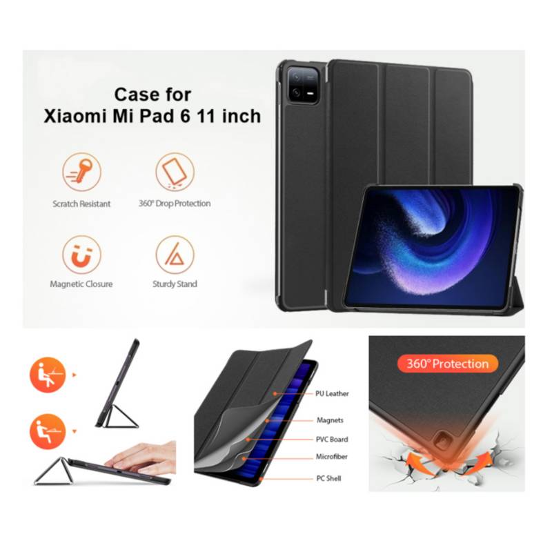 Protector Case Funda Magnetic Folio Stand Cover Xiaomi Mi PAD 6 CASE