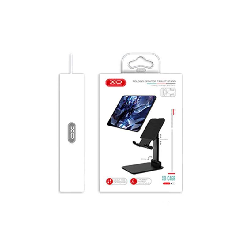 Soporte de mesa retráctil para celular/tablet negro