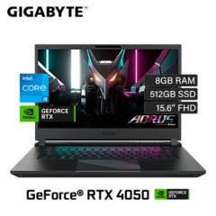Laptop Gigabyte AORUS 15 9MF Intel Core i5 12500H RAM8GB Disco512GB SSD Video RTX 4050 6GB 15.6″FHD