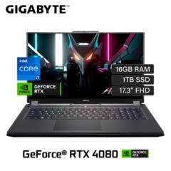 Laptop Gigabyte AORUS 17H BXF 2023 Intel Core i7 13700H RAM 16GB Disco 1TB SSD Video 12GB 173″FHD